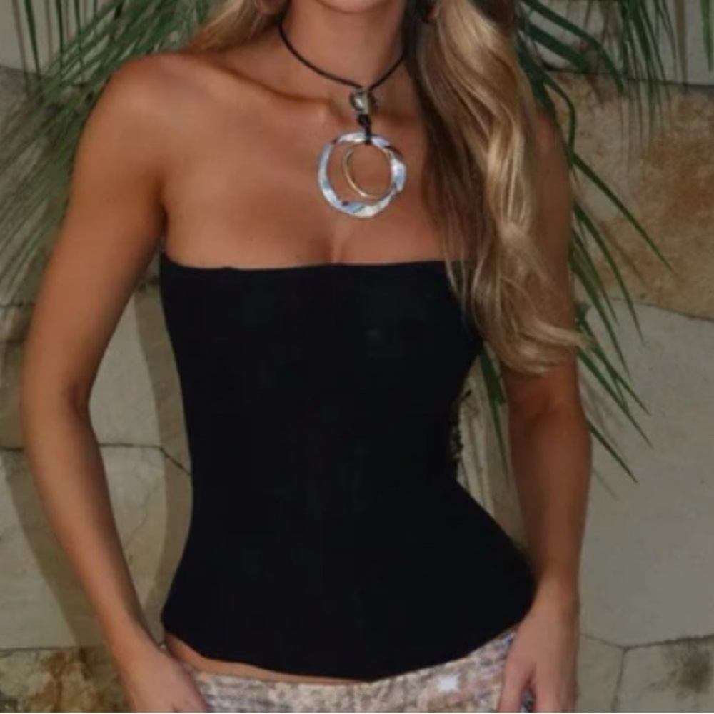 Outcast Sola Mesh Corset Too Black- exclusive NWOT